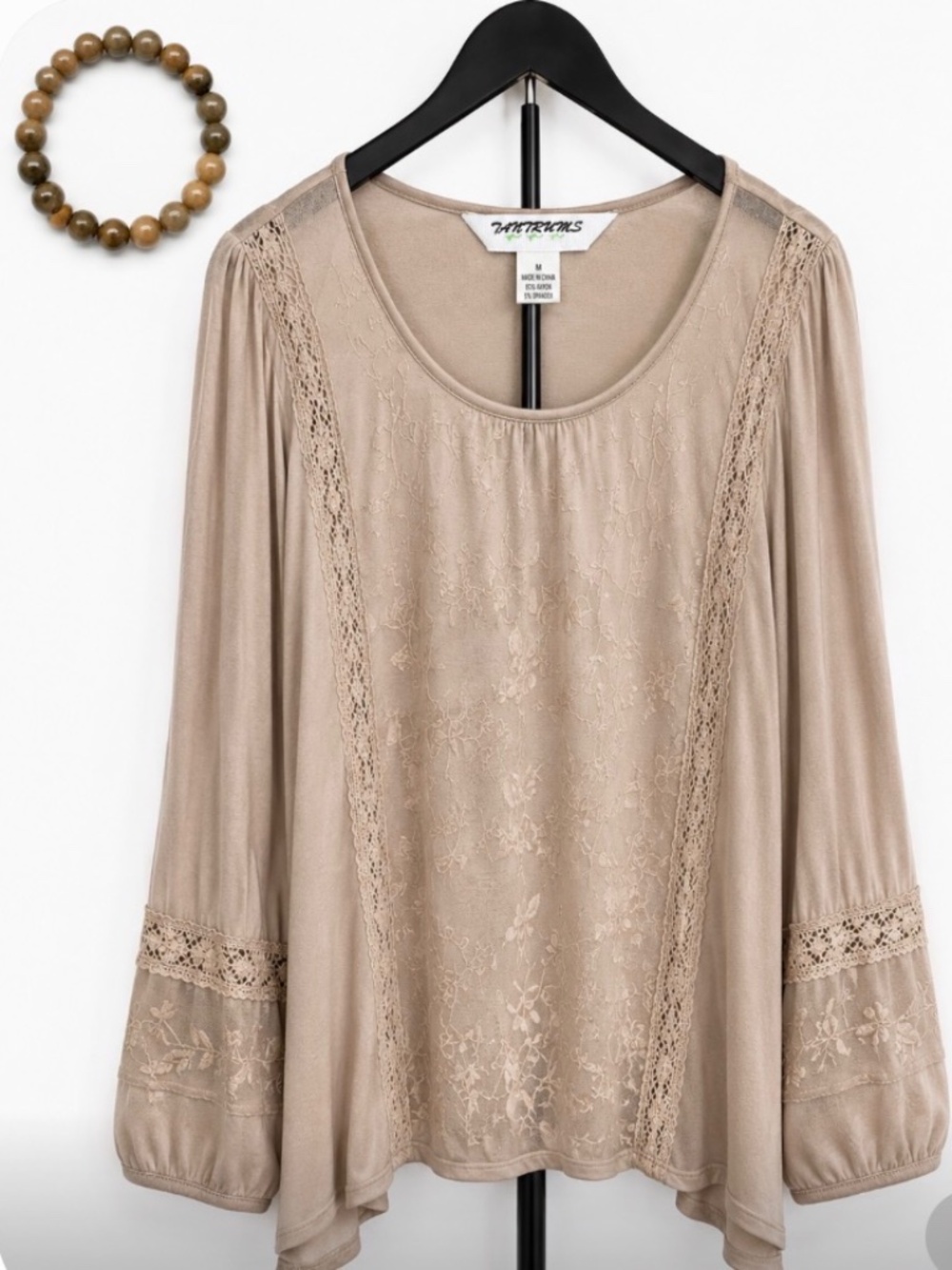 Tantrums Embroidered Long Sleeve Top - Medium